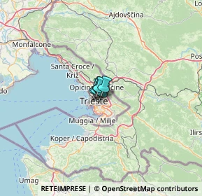 Mappa Via delle Docce, 34128 Trieste TS, Italia (32.43727)