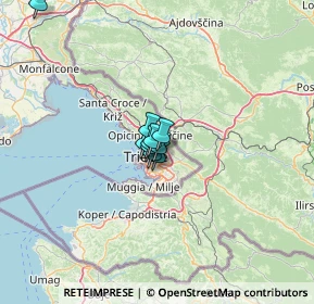 Mappa Via delle Docce, 34128 Trieste TS, Italia (11.35917)