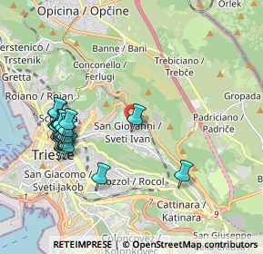 Mappa Via del Caravaggio, 34128 Trieste TS, Italia (2.142)
