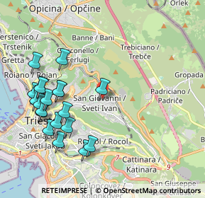 Mappa Via del Caravaggio, 34128 Trieste TS, Italia (2.2555)