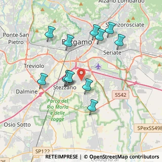 Mappa Via Presolana, 24052 Azzano San Paolo BG, Italia (3.57167)