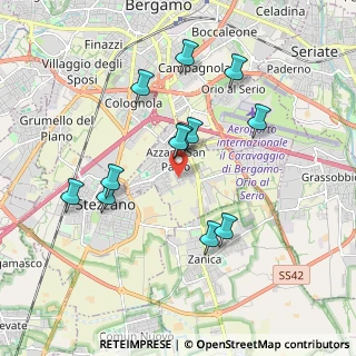 Mappa Via Presolana, 24052 Azzano San Paolo BG, Italia (1.75917)