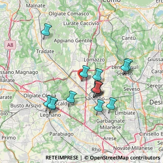 Mappa Via San Giuseppe, 22078 Turate CO, Italia (6.77267)