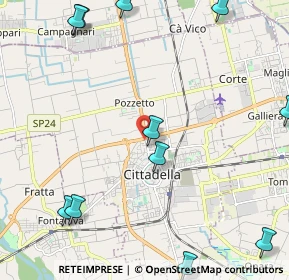 Mappa Vicolo del Folo, 35013 Cittadella PD, Italia (3.01909)