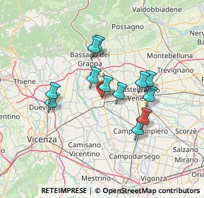 Mappa Vicolo del Folo, 35013 Cittadella PD, Italia (11.41917)