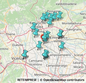 Mappa Vicolo del Folo, 35013 Cittadella PD, Italia (11.528)