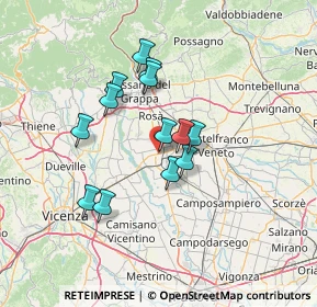 Mappa Vicolo del Folo, 35013 Cittadella PD, Italia (10.96462)