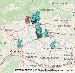 Mappa Vicolo del Folo, 35013 Cittadella PD, Italia (9.35789)