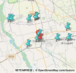 Mappa Vicolo del Folo, 35013 Cittadella PD, Italia (3.69615)