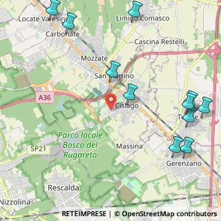 Mappa Via Santa Sofia, 21040 Cislago VA, Italia (2.86182)