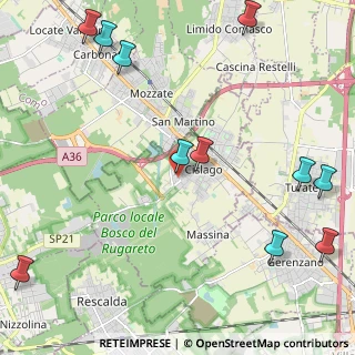 Mappa Via Santa Sofia, 21040 Cislago VA, Italia (2.97636)