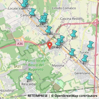 Mappa Via Santa Sofia, 21040 Cislago VA, Italia (2.50929)