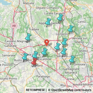 Mappa Via Santa Sofia, 21040 Cislago VA, Italia (7.67667)
