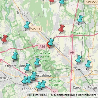 Mappa Via Santa Sofia, 21040 Cislago VA, Italia (6.109)