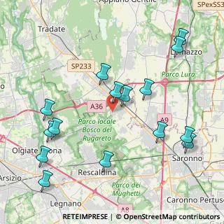 Mappa Via Santa Sofia, 21040 Cislago VA, Italia (4.77133)
