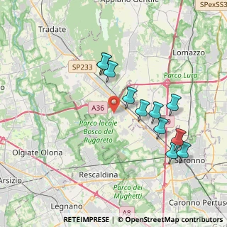 Mappa Via Santa Sofia, 21040 Cislago VA, Italia (3.62818)
