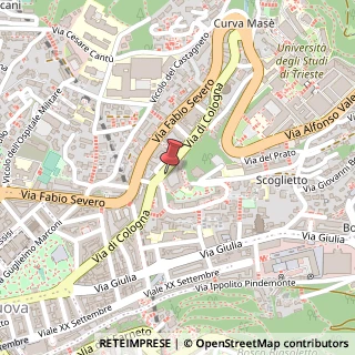 Mappa Via di Cologna, 45, 34127 Trieste, Trieste (Friuli-Venezia Giulia)