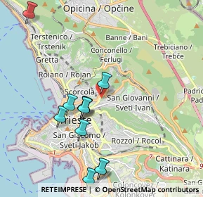 Mappa Via luigi Pecenco, 34127 Trieste TS, Italia (2.05)