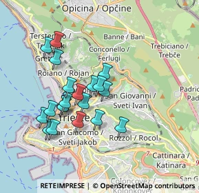 Mappa Via luigi Pecenco, 34127 Trieste TS, Italia (1.59)