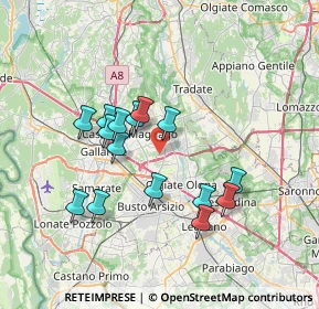 Mappa Via Amalfi, 21054 Fagnano Olona VA, Italia (6.318)