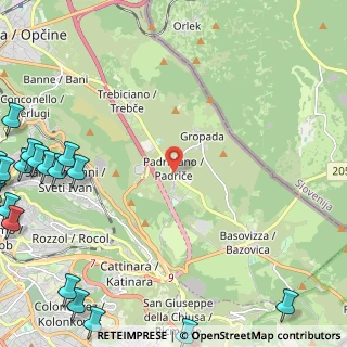 Mappa SP1, 34149 Padriciano TS, Italia (4.018)