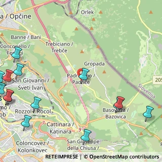 Mappa SP1, 34149 Padriciano TS, Italia (3.84)
