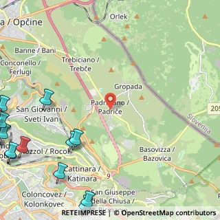 Mappa SP1, 34149 Padriciano TS, Italia (4.144)