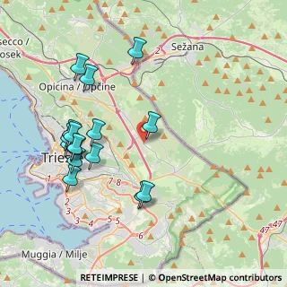 Mappa SP1, 34149 Padriciano TS, Italia (4.20625)