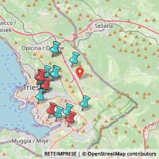 Mappa SP1, 34149 Padriciano TS, Italia (4.13053)