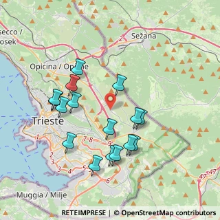 Mappa SP1, 34149 Padriciano TS, Italia (3.64938)