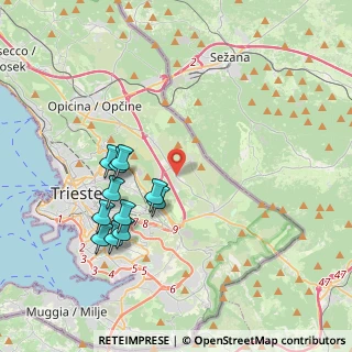Mappa SP1, 34149 Padriciano TS, Italia (3.77455)