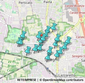 Mappa Via San Vitale, 20831 Seregno MB, Italia (0.7025)