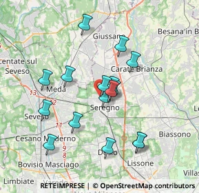 Mappa Via San Vitale, 20831 Seregno MB, Italia (3.24813)