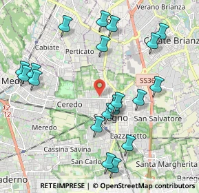 Mappa Via San Vitale, 20831 Seregno MB, Italia (2.2065)