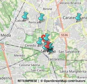 Mappa Via San Vitale, 20831 Seregno MB, Italia (1.29818)