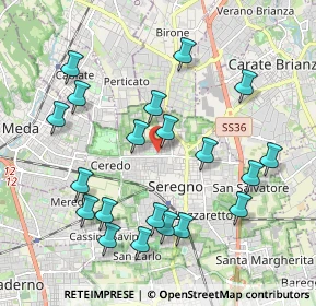 Mappa Via San Vitale, 20831 Seregno MB, Italia (2.0985)