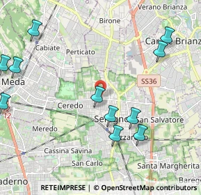 Mappa Via San Vitale, 20831 Seregno MB, Italia (2.54545)