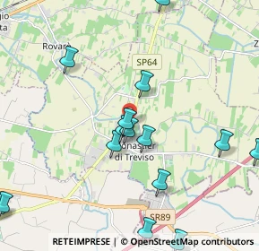 Mappa Via del Donatore, 31050 Monastier di Treviso TV, Italia (2.46467)