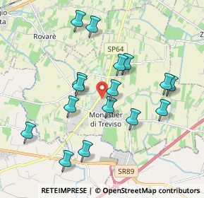Mappa Via del Donatore, 31050 Monastier di Treviso TV, Italia (1.84938)