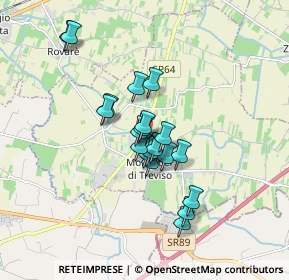 Mappa Via del Donatore, 31050 Monastier di Treviso TV, Italia (1.286)
