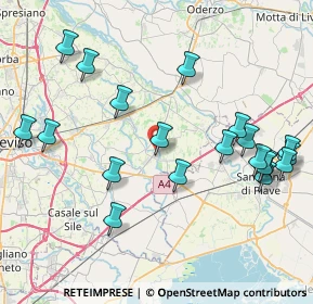 Mappa Via del Donatore, 31050 Monastier di Treviso TV, Italia (9.133)