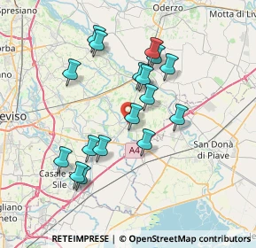 Mappa Via del Donatore, 31050 Monastier di Treviso TV, Italia (6.67706)