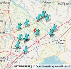 Mappa Via del Donatore, 31050 Monastier di Treviso TV, Italia (6.69188)