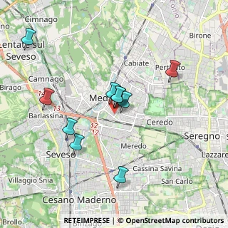 Mappa Via S. Francesco Saverio, 20821 Meda MB, Italia (1.58182)