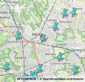 Mappa Via S. Francesco Saverio, 20821 Meda MB, Italia (2.98833)