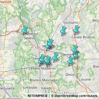Mappa Via S. Francesco Saverio, 20821 Meda MB, Italia (3.24)