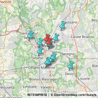 Mappa Via S. Francesco Saverio, 20821 Meda MB, Italia (2.41154)