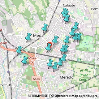 Mappa Via S. Francesco Saverio, 20821 Meda MB, Italia (0.9625)