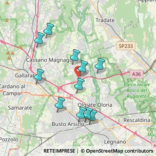 Mappa Via Ferdinando Magellano, 21054 Fagnano Olona VA, Italia (3.74182)