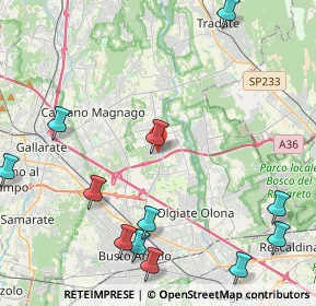 Mappa Via Ferdinando Magellano, 21054 Fagnano Olona VA, Italia (5.67)